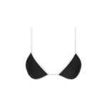 SIR the Label Ari Reversible Tie Triangle Top in Black and Carob | Bikini | Luxury Shoes 