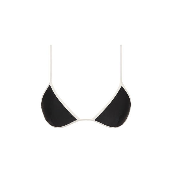 SIR the Label Ari Reversible Tie Triangle Top in Black and Carob | Bikini | Luxury Shoes 