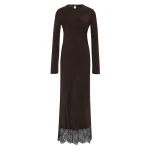 SIR the Label Aries Long Sleeve Gown in Bitter Chocolate | Evening Gowns | Luxury Shoes 