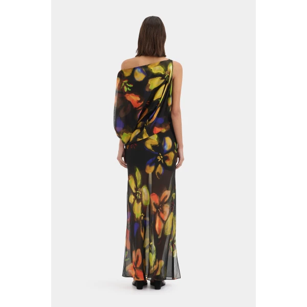 SIR the Label Arisa Maxi Dress in Blur Poppy | Maxi Dresses | Luxury Shoes 