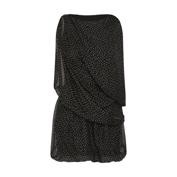Arisa Mini Dress in Polka Dot Nero