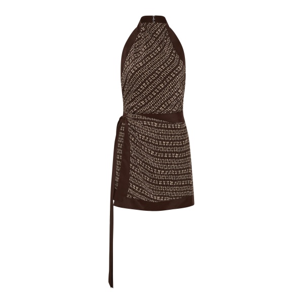 SIR the Label Astrid Open Back Mini Dress in Tisso Plum | Mini Dresses | Luxury Shoes 