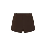 SIR the Label Astrine Mini Short in Coffee | Shorts | Luxury Shoes 