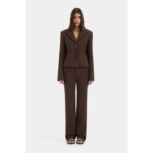 SIR the Label Astrine Tailored Blazer in Coffee | Blazers | Luxury Shoes 