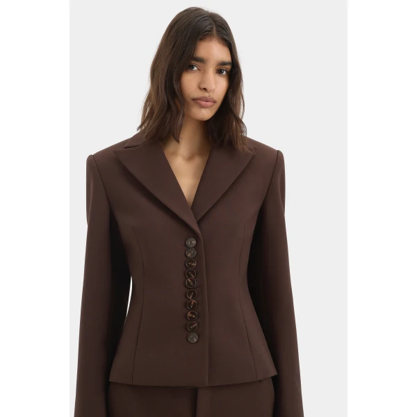 SIR the Label Astrine Tailored Blazer in Coffee | Blazers | Luxury Shoes 