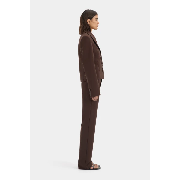 SIR the Label Astrine Tailored Pant in Coffee | Tailored pants | Luxury Shoes 
