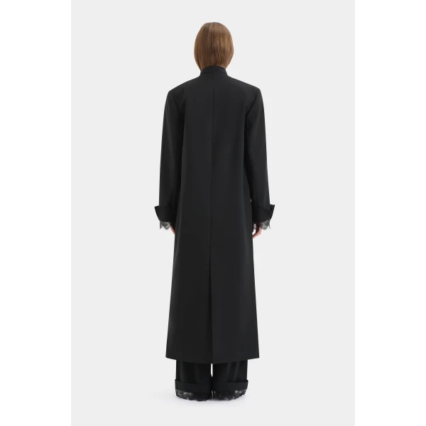 SIR the Label Axel Coat in Black | Wool Coat | Luxury Shoes 