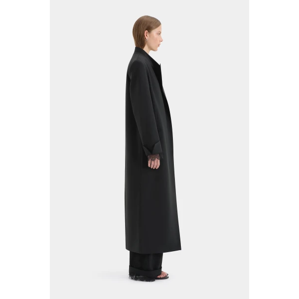 SIR the Label Axel Coat in Black | Wool Coat | Luxury Shoes 