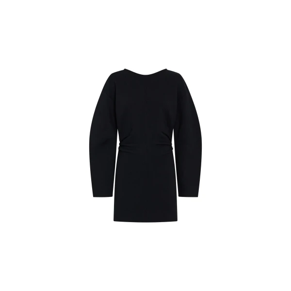 Ayana Knit Mini Dress in Black