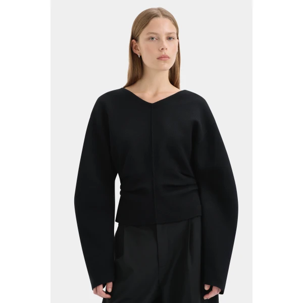 SIR the Label Ayana Sweater in Black | Sweaters | Luxury Shoes 