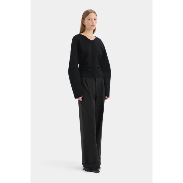 SIR the Label Ayana Sweater in Black | Sweaters | Luxury Shoes 