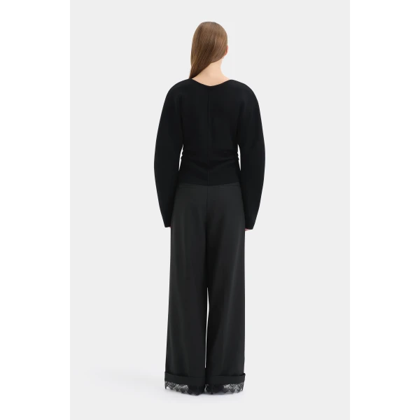 SIR the Label Ayana Sweater in Black | Sweaters | Luxury Shoes 
