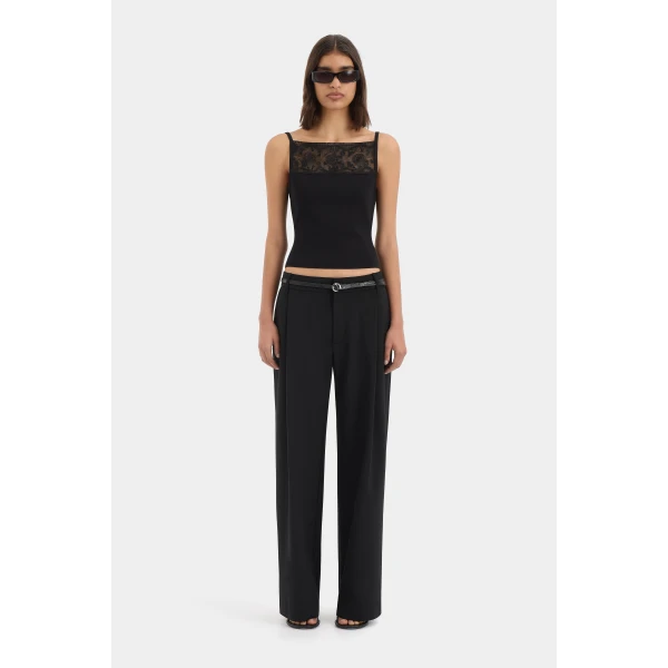 SIR the Label Aylu Cami in Black | Camisoles | Luxury Shoes 