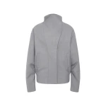 SIR the Label Belle Bomber Jacket in Grey Marle | Jackets | Luxury Shoes 