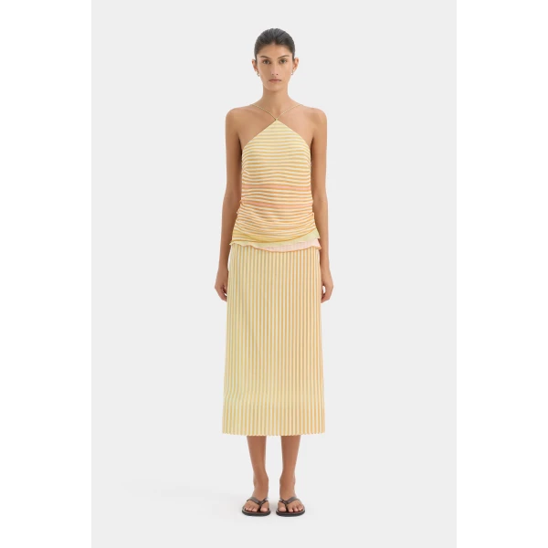 SIR the Label Calypso Layered Top in Sorbet Stripe | Tops | Luxury Shoes 