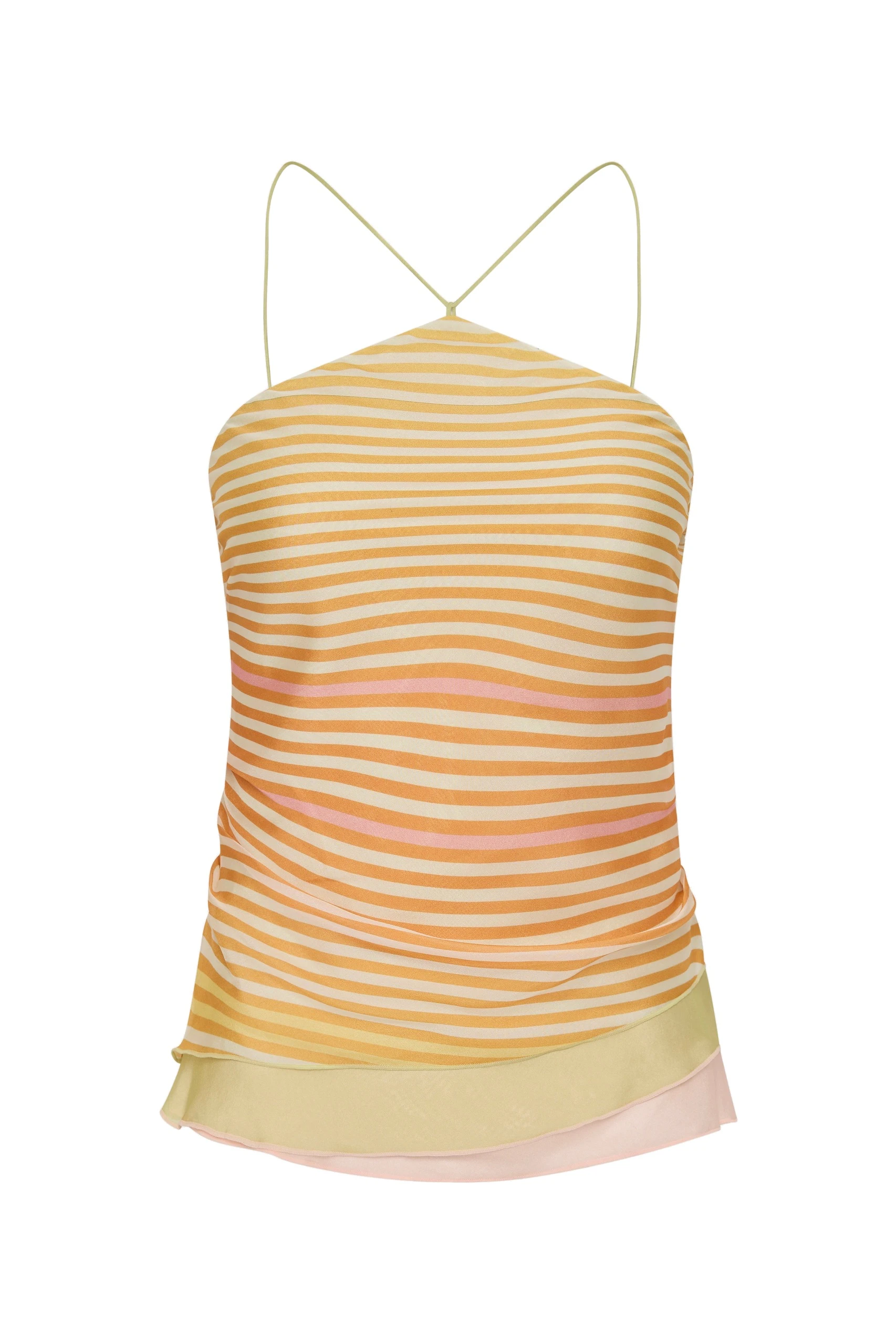 SIR the Label Calypso Layered Top in Sorbet Stripe SIR the Label Calypso Layered Top in Sorbet Stripe | Tops | Luxury Shoes