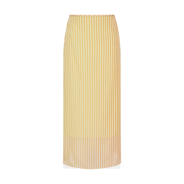 Calypso Midi Skirt in Sorbet Stripe