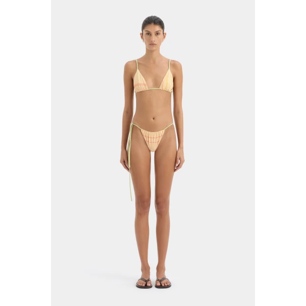 SIR the Label Calypso String Brief in Sorbet Stripe | Bikini | Luxury Shoes 