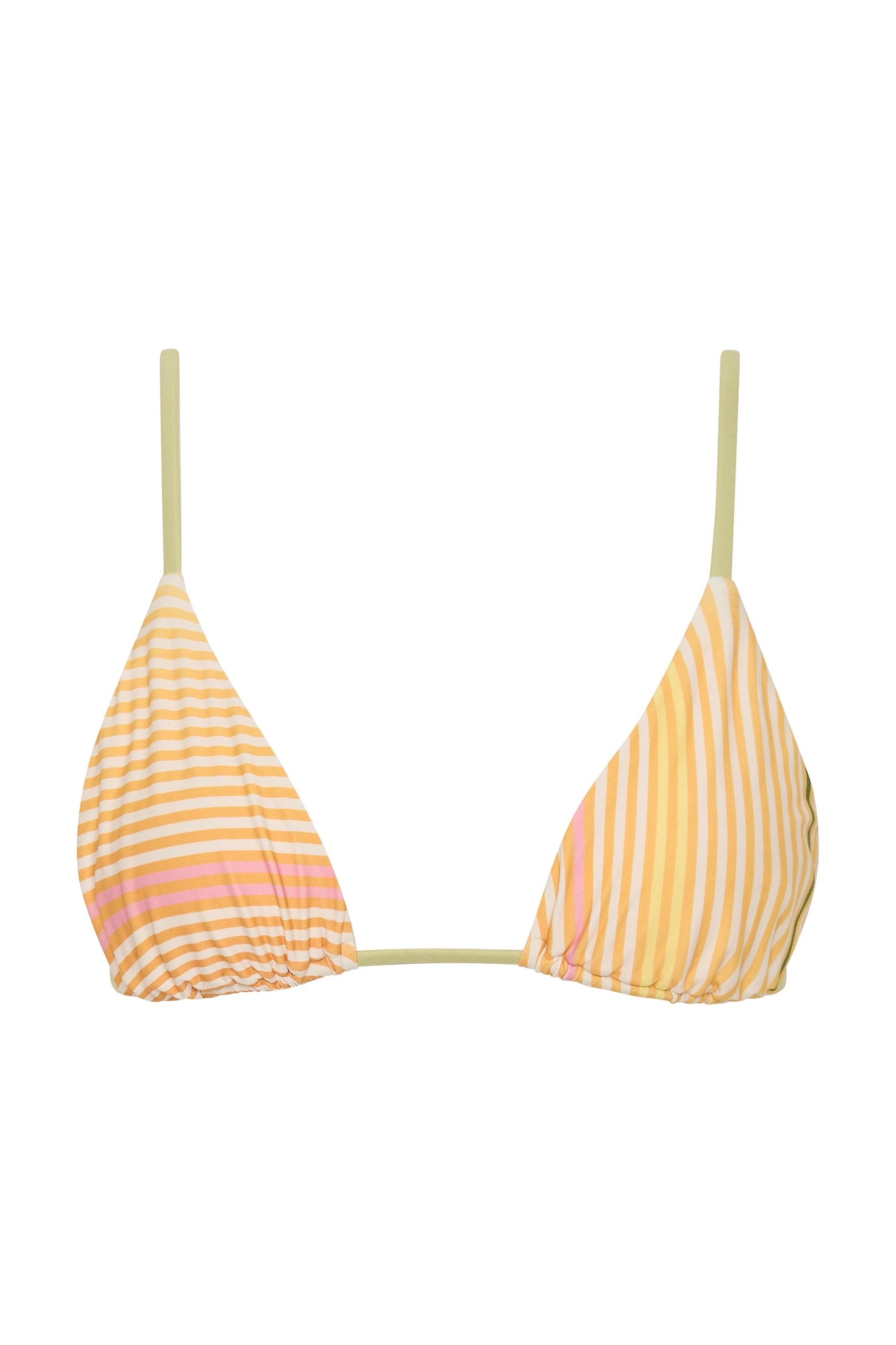 SIR the Label Calypso String Triangle Top in Sorbet Stripe SIR the Label Calypso String Triangle Top in Sorbet Stripe | Bikini | Luxury Shoes