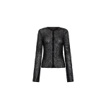 SIR the Label Cassia Sequin Button Down Top in Black | Tops | Luxury Shoes 