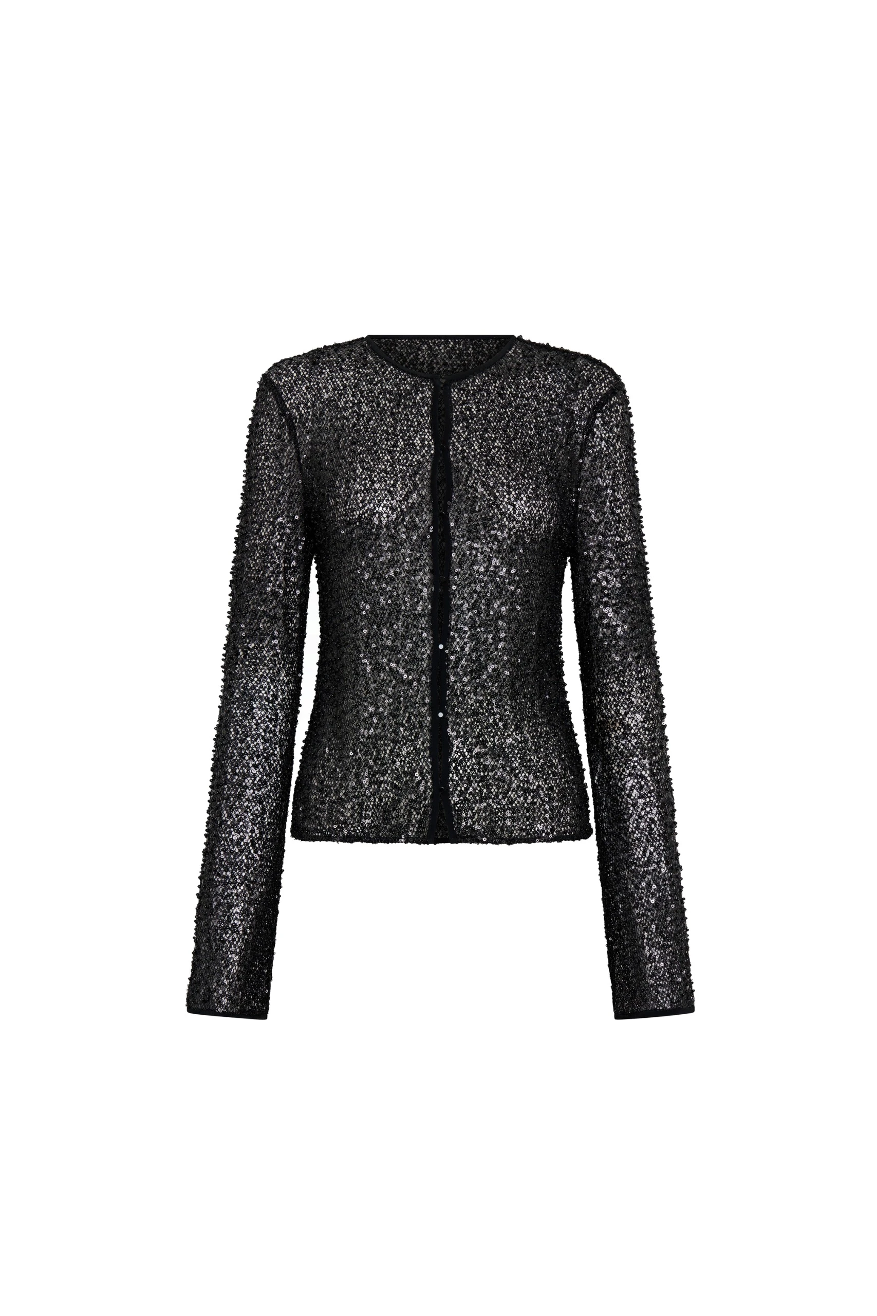 SIR the Label Cassia Sequin Button Down Top in Black SIR the Label Cassia Sequin Button Down Top in Black | Tops | Luxury Shoes
