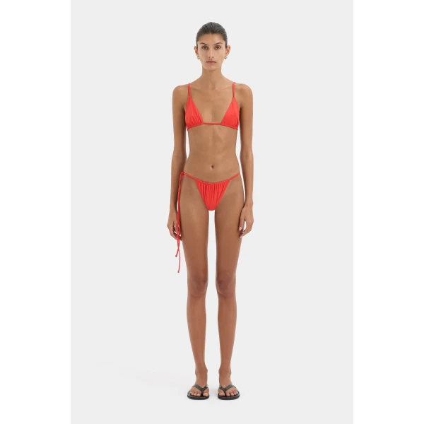 SIR the Label Clarita String Brief in Tangerine | Bikini | Luxury Shoes 