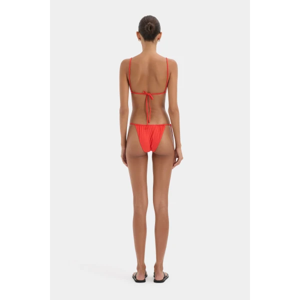 SIR the Label Clarita String Brief in Tangerine | Bikini | Luxury Shoes 