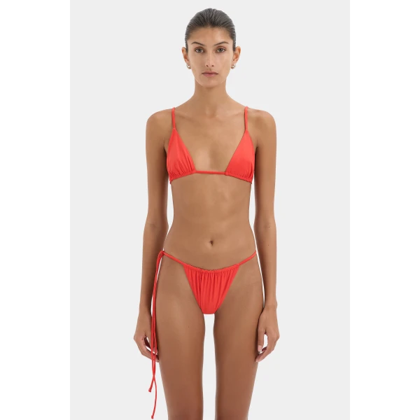 SIR the Label Clarita String Brief in Tangerine | Bikini | Luxury Shoes 