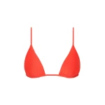 SIR the Label Clarita String Triangle Top in Tangerine | Bikini | Luxury Shoes 