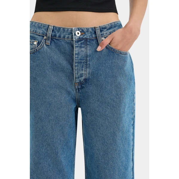 SIR the Label Classic Straight Leg Jean in Light Indigo | Denim | Luxury Shoes 