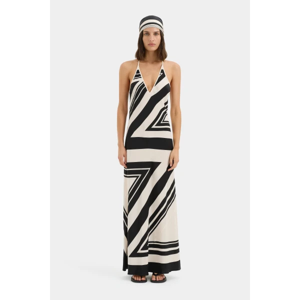 SIR the Label Classico Head Scarf in Ivory | Scarves | Luxury Shoes 