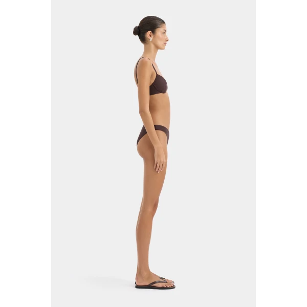 SIR the Label Cleo Balconette in Carob | Bikini | Luxury Shoes 