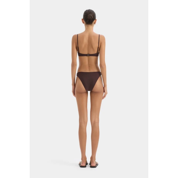 SIR the Label Cleo Shaped Brief in Carob | Bikini | Luxury Shoes 