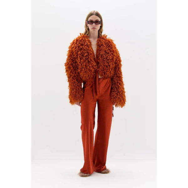 SIR the Label Daisy Jacket in Burnt Orange | Jackets | Luxury Shoes 