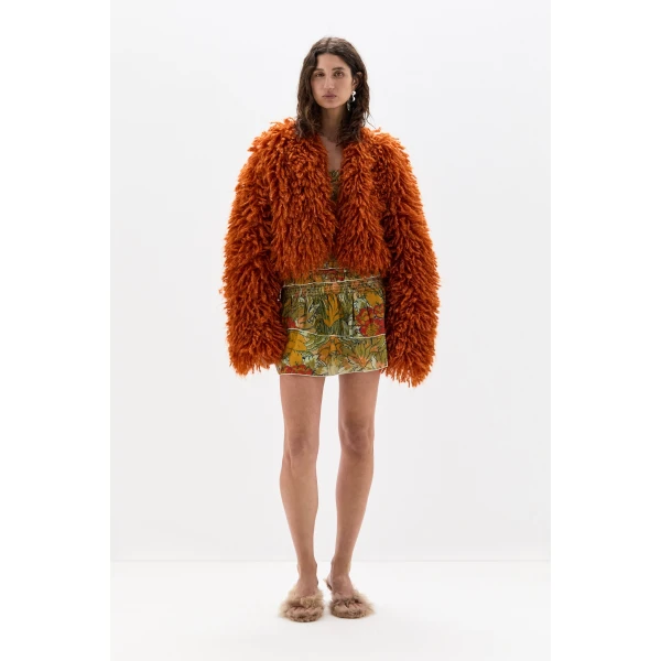 SIR the Label Daisy Jacket in Burnt Orange | Jackets | Luxury Shoes 