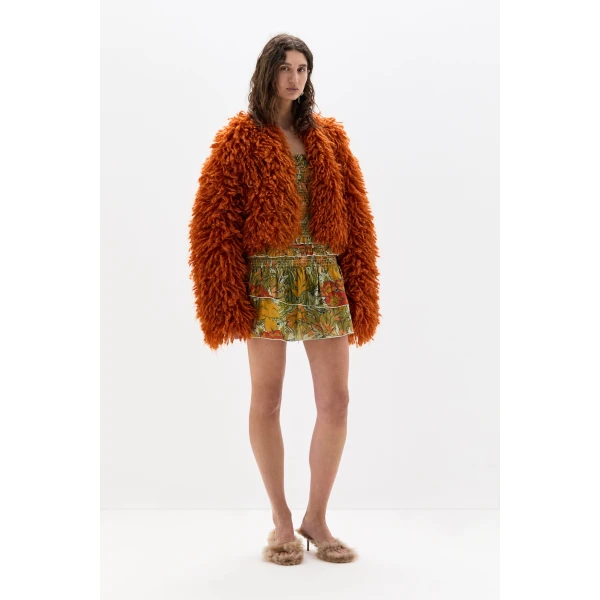 SIR the Label Daisy Jacket in Burnt Orange | Jackets | Luxury Shoes 
