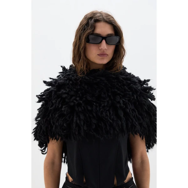 SIR the Label Daisy Snood in Black | Hats | Luxury Shoes 