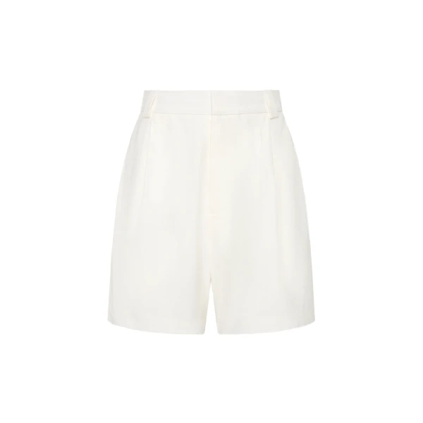 SIR the Label Dorian Tailored Short in Ivory | Shorts | Luxury Shoes 