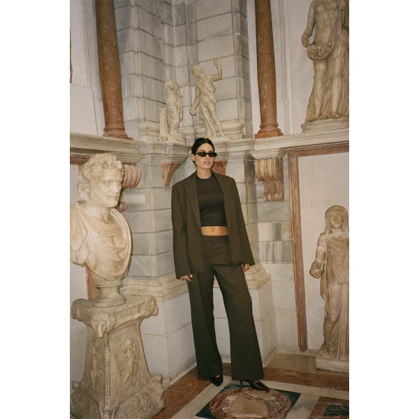 SIR the Label Dylan Blazer in Chocolate | Blazers | Luxury Shoes 