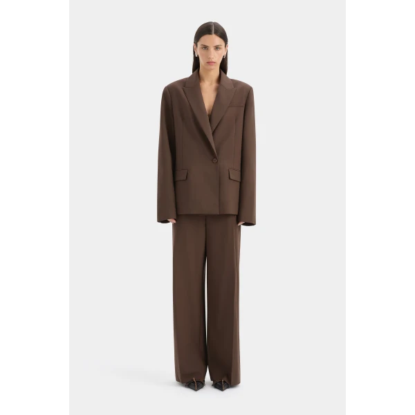 SIR the Label Dylan Blazer in Chocolate | Blazers | Luxury Shoes 