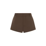 SIR the Label Dylan Mini Short in Chocolate | Shorts | Luxury Shoes 