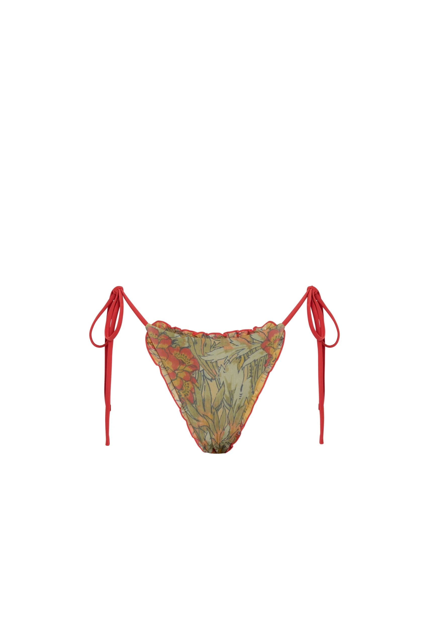 SIR the Label Eliana Ruffled String Brief in Aliera Floral Mint SIR the Label Eliana Ruffled String Brief in Aliera Floral Mint | Bikini | Luxury Shoes