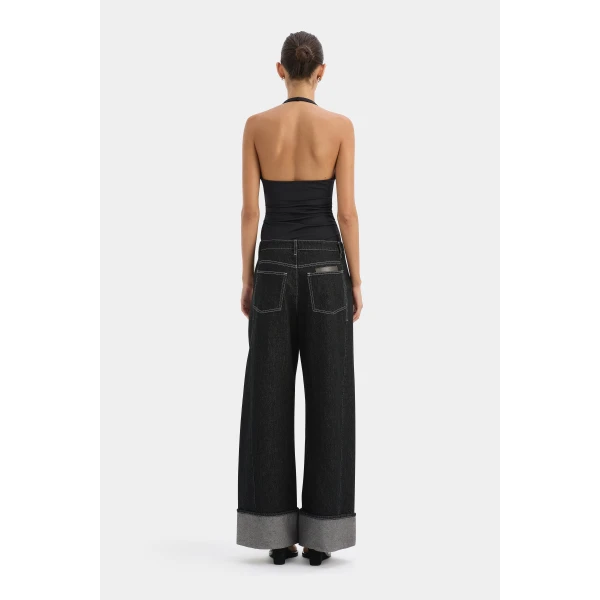 SIR the Label Elm Halter Top in Black | Sleeveless | Luxury Shoes 