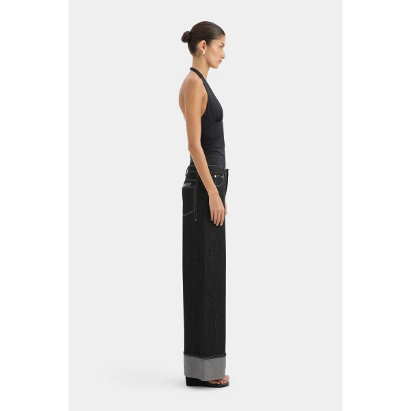 SIR the Label Elm Halter Top in Black | Sleeveless | Luxury Shoes 