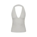 SIR the Label Elm Halter Top in Grey Blue SIR the Label Elm Halter Top in Grey Blue | Sleeveless | Luxury Shoes