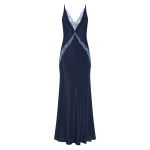 SIR the Label Elsie Lace Gown in Navy | Evening Gowns | Luxury Shoes 