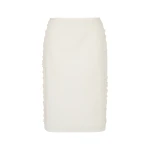 SIR the Label Elysee Midi Skirt in Natural | Midi Skirts | Luxury Shoes 