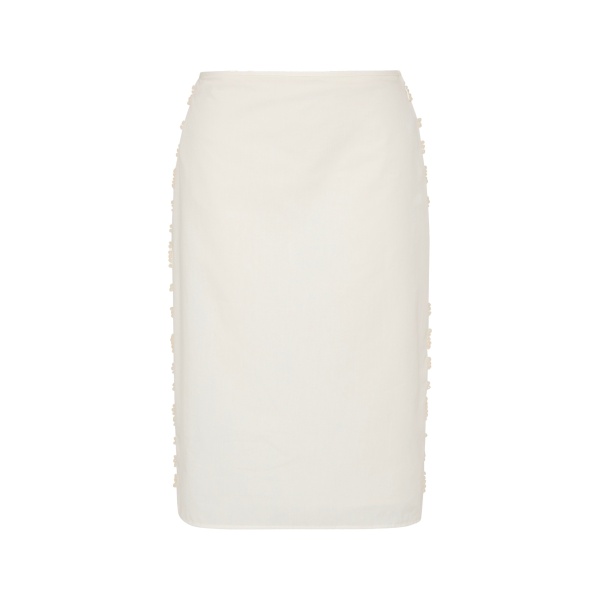 SIR the Label Elysee Midi Skirt in Natural | Midi Skirts | Luxury Shoes 