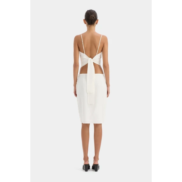 SIR the Label Elysee Open Back Top in Natural | Tops | Luxury Shoes 