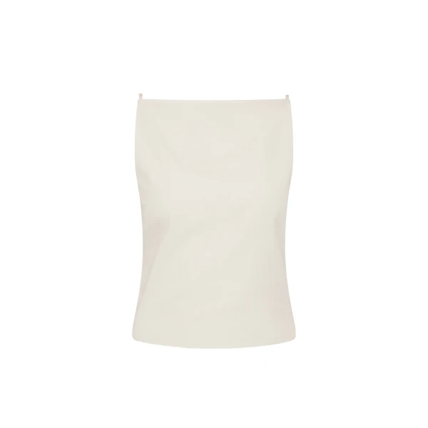 SIR the Label Elysee Open Back Top in Natural | Tops | Luxury Shoes 